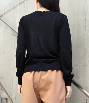 【UV加工・接触冷感】クルーネックカーディガン