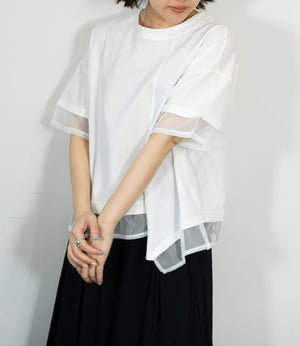 メッシュデザインTシャツ
