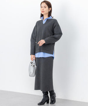 コットンタッチシャーティング刺繍入り ブラウス