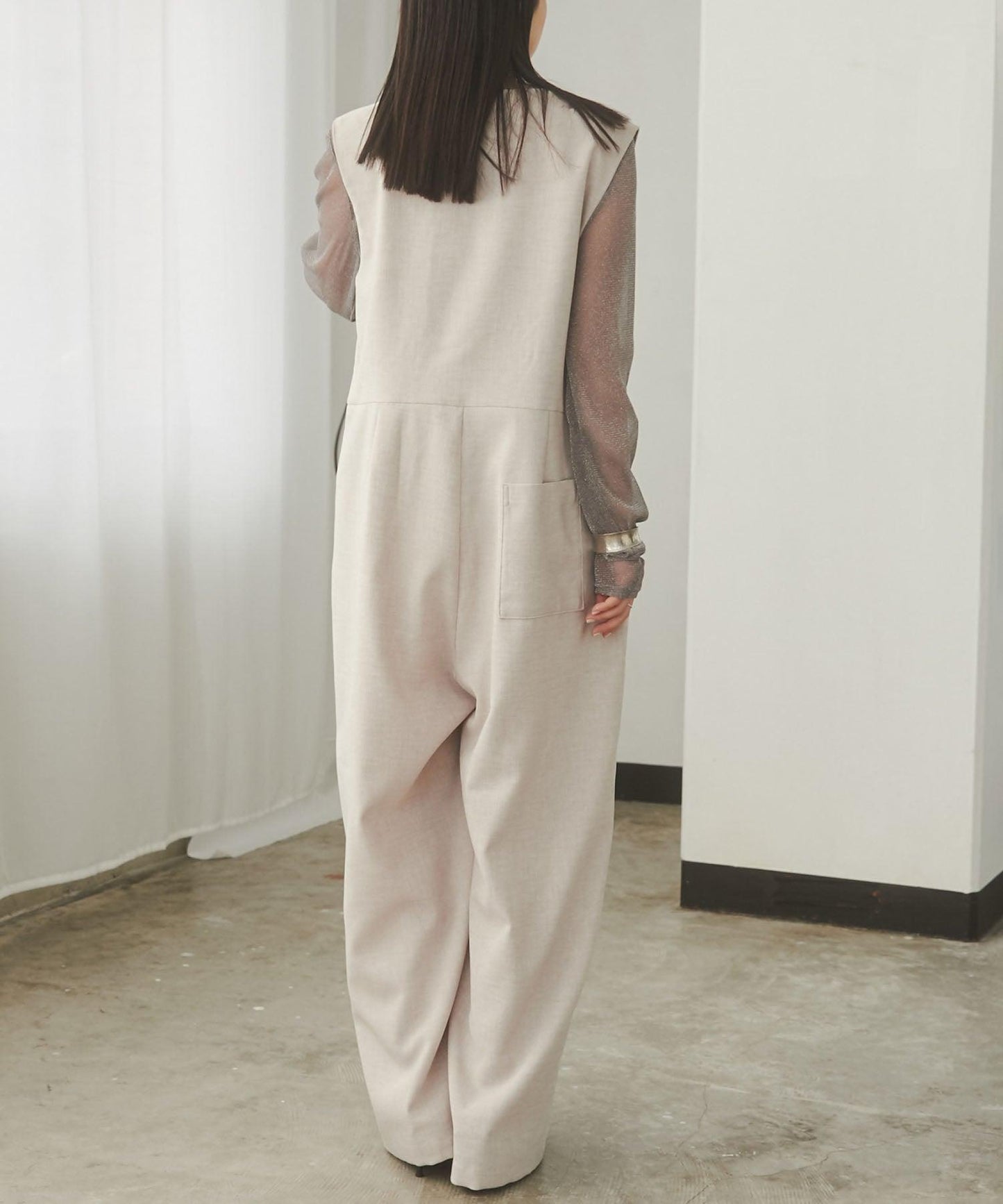 ダブルボタンジレオールインワン