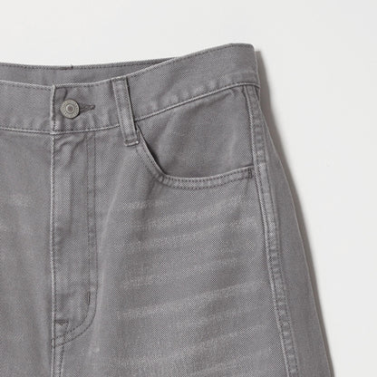 コットンデニム カーブパンツ