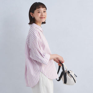 ストライプ ドルマン シャツ