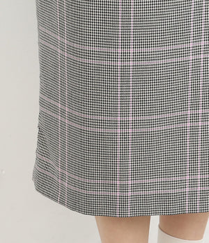 チェック柄スカート