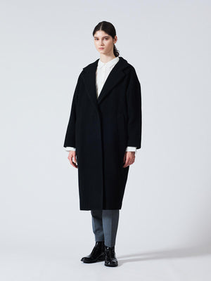 mizuiro ind ウールブレンドスタンドカラーコート