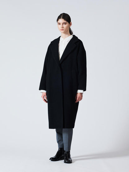 mizuiro ind ウールブレンドスタンドカラーコート