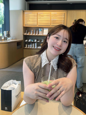 総レースシャツブラウス