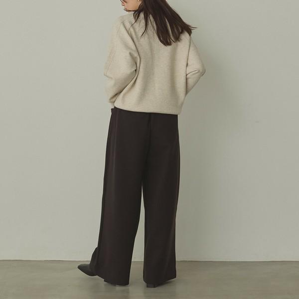 あったかポンチベロアボンディングワイドパンツ