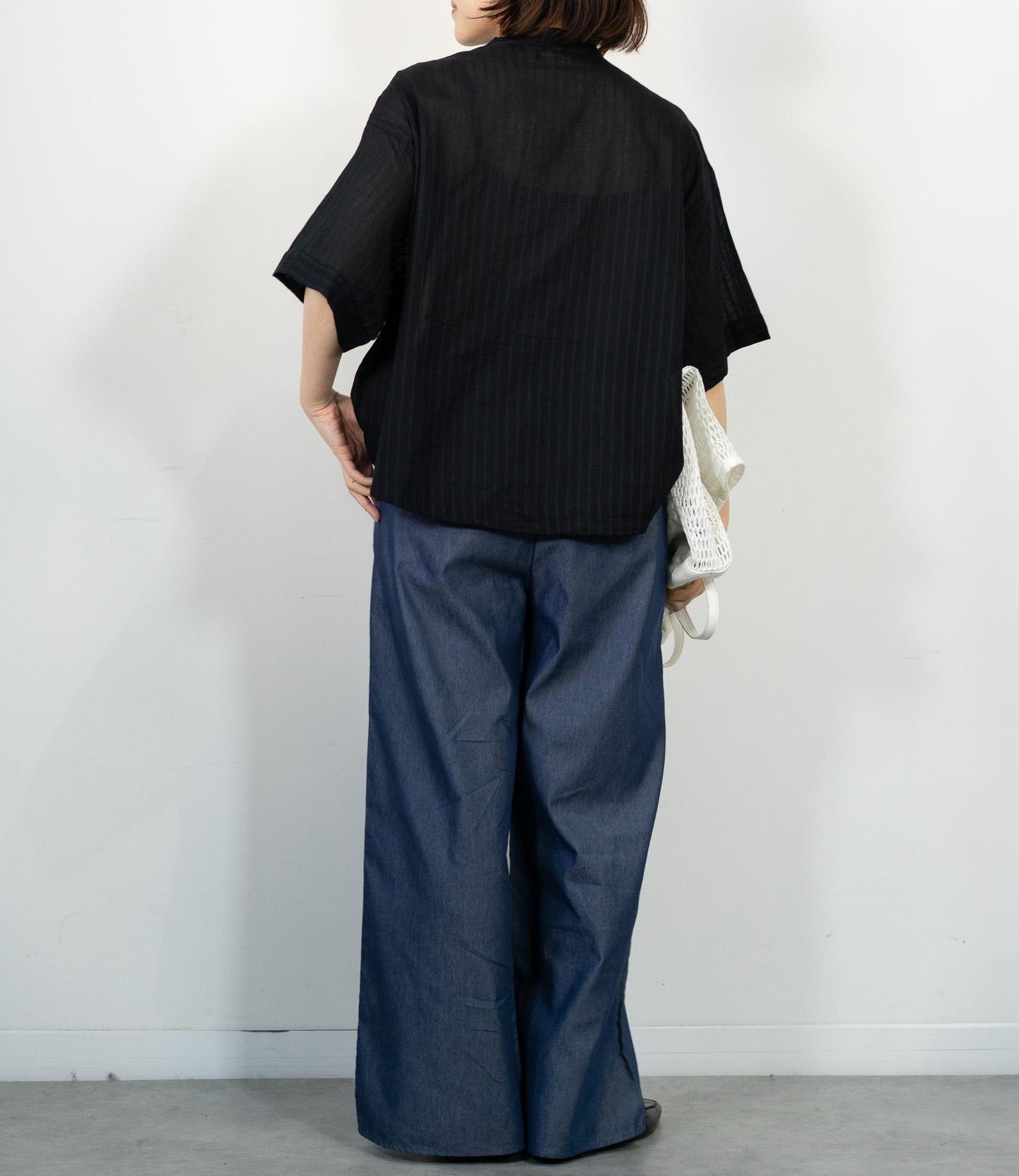 デニムライクイージーパンツ