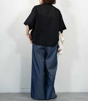 デニムライクイージーパンツ