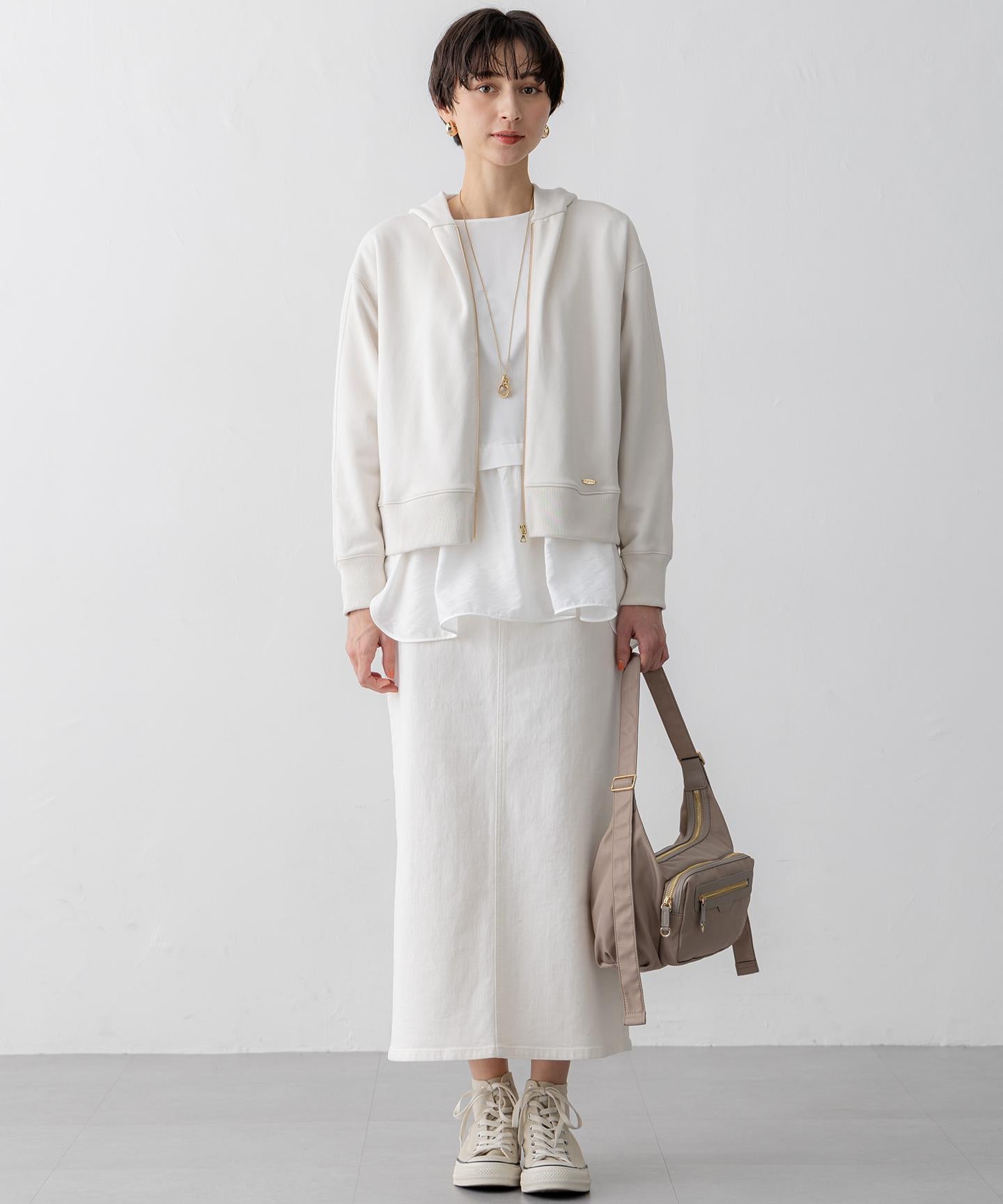 コットンテリー ジップアップ フーディー