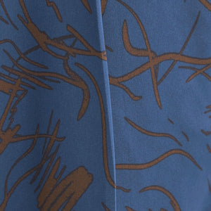 アート ボタニカル プリント パンツ