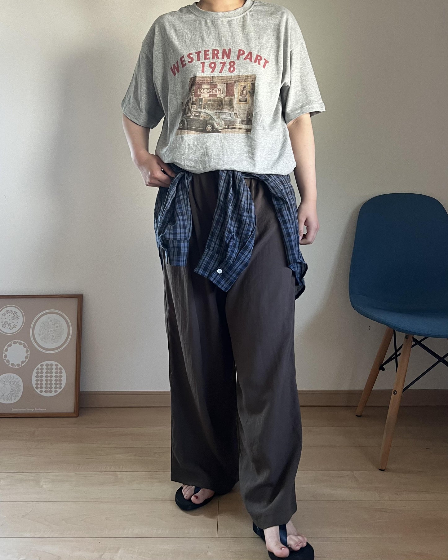 レトロCARプリントTシャツ