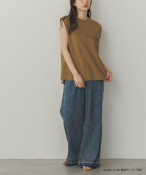 コンパクトロゴタンクトップ