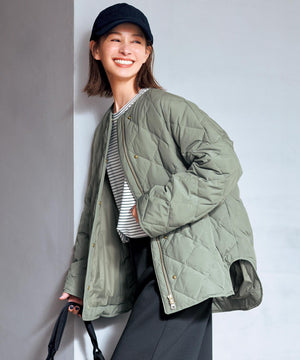 TAIONコラボ キルティングブルゾン