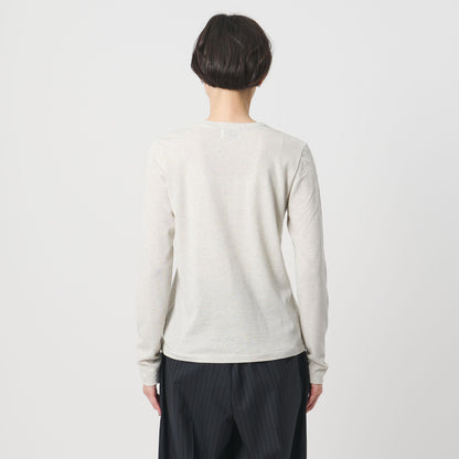 ラメ テンジク ロングスリーブ カットソー