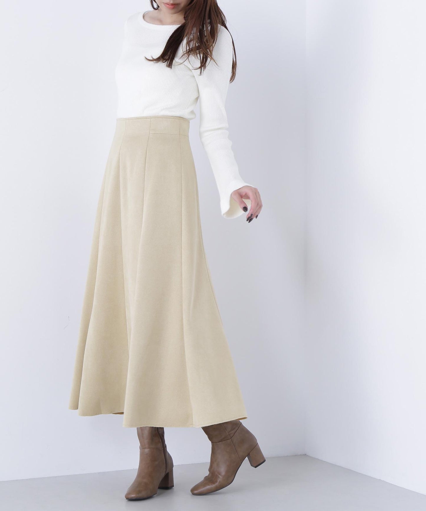 フェイクスエードシリーズ マーメイドスカート