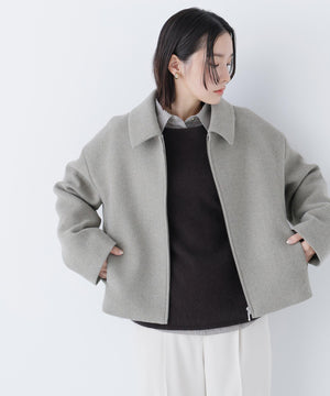 ＜朝比奈 彩さんコラボ＞ステンカラージップブルゾン