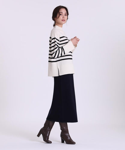 ストレートウールニットスカート