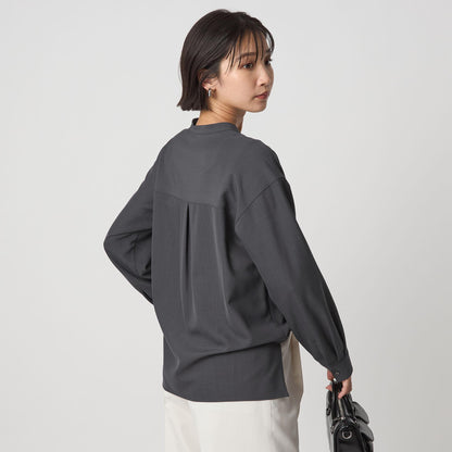 スキッパー ポケット ロングスリーブ シャツ マシンウォッシャブル
