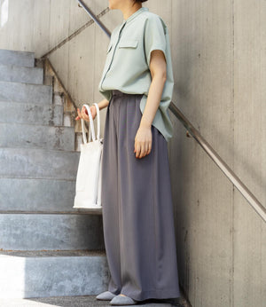 きれいめフラップサファリブラウス