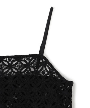 ラッセルレース キャミレイヤード Tシャツ