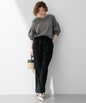 スムースデザイン パフスリーブ カットソー