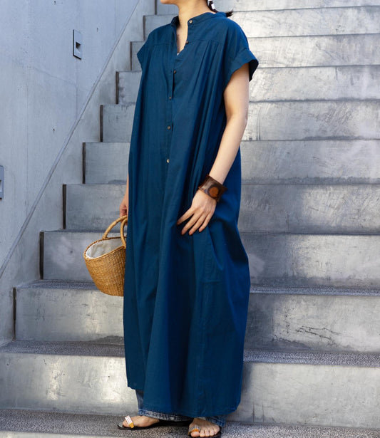 コットンロングワンピース