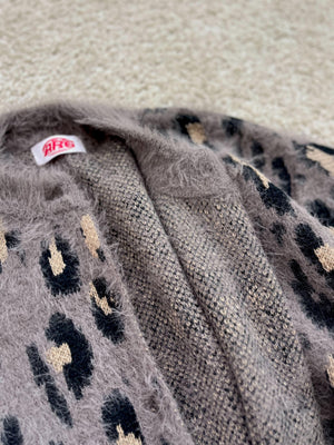 アンゴラレオパードカーディガン