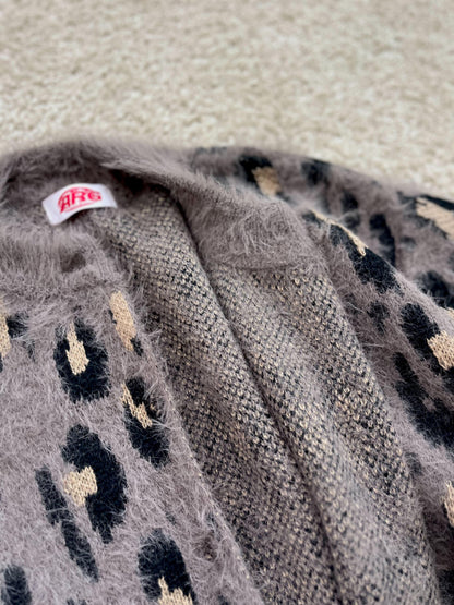 アンゴラレオパードカーディガン