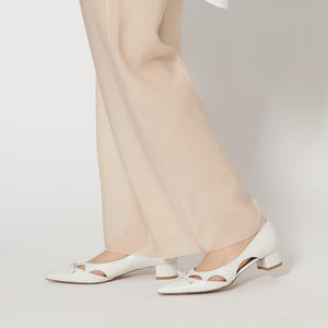 オープンアーチリボン パンプス35↑