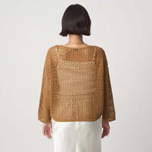 メッシュ ニット プルオーバー ウォッシャブル