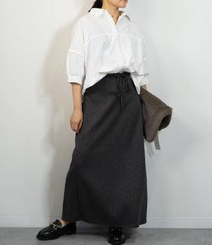 ギャザースリーブ半袖シャツ