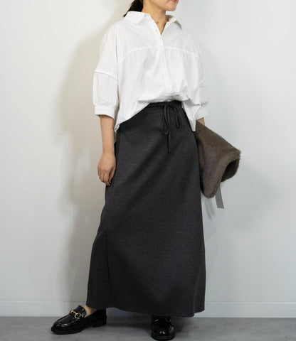 ギャザースリーブ半袖シャツ