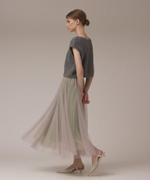 チュールリバーシブルスカート