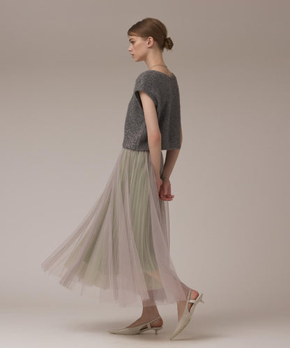 チュールリバーシブルスカート