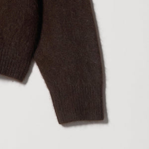 フォックスカシミヤブレンド クルーネックニットプルオーバー