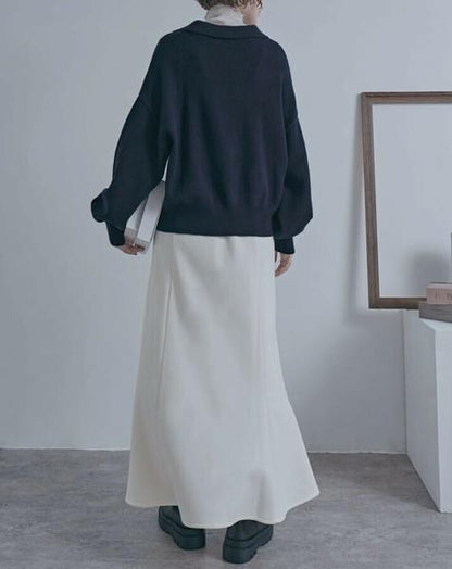 スキッパーニットプルオーバー