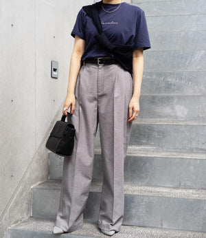 ウエストバイカラーポイントスラックス