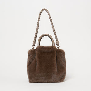 フェイクファー2WAY トートバッグ / ショルダーバッグ