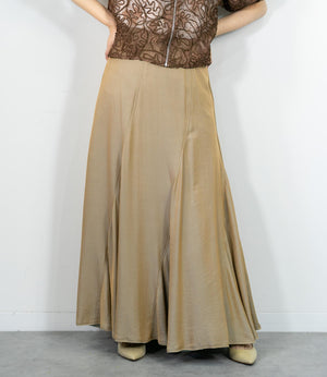 シャンブレーパネルスカート