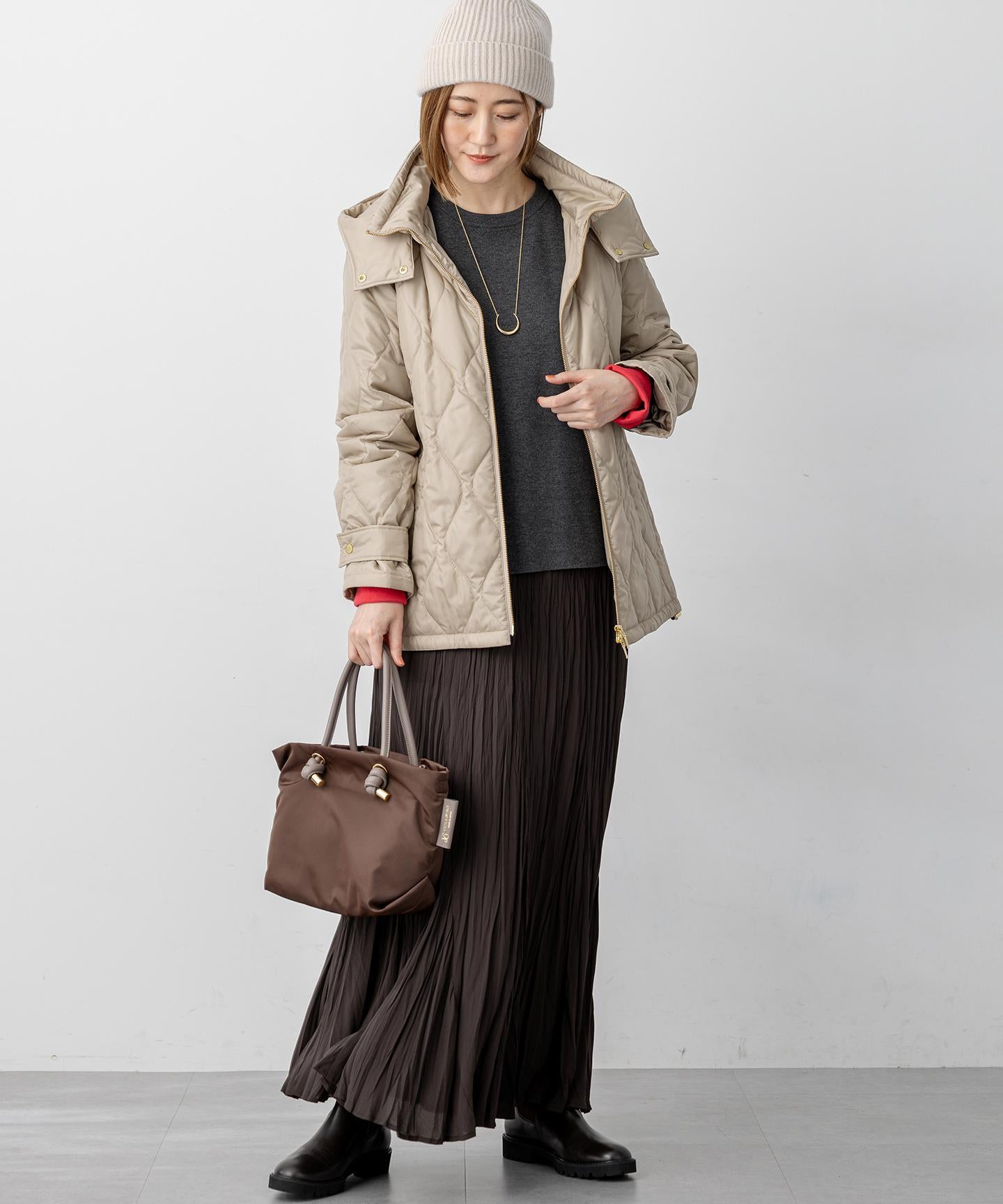 ダブルフェイス プルオーバー ニット