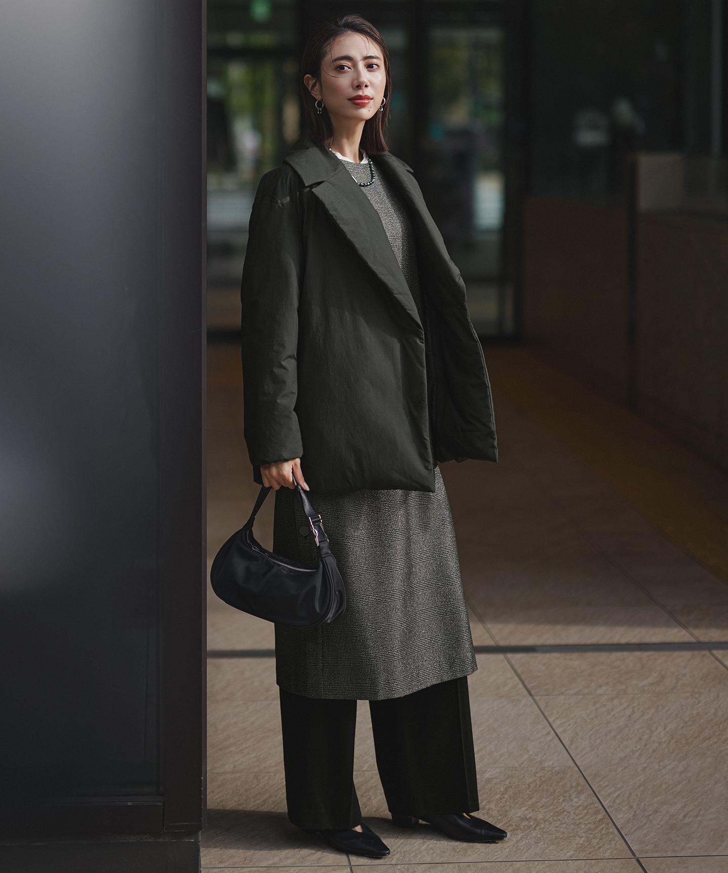 ウォッシャブルライトウール ストレートパンツ