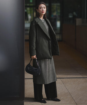 ウォッシャブルライトウール ストレートパンツ