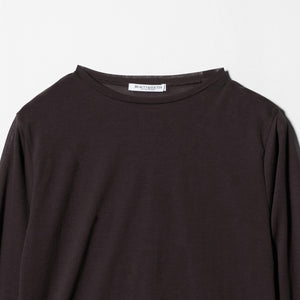 コットンナイロン天竺 シアー クルーネック Tシャツ