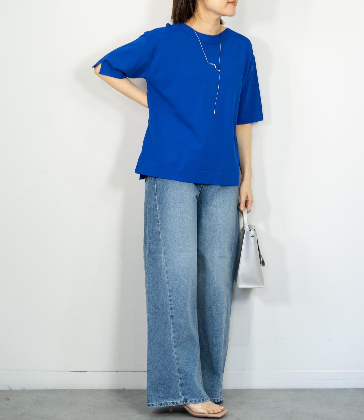 ハーフスリーブニット