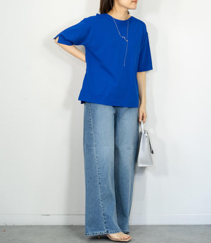 ハーフスリーブニット