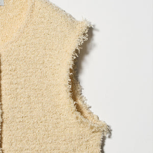 フリンジラメ ノースリーブ ニット