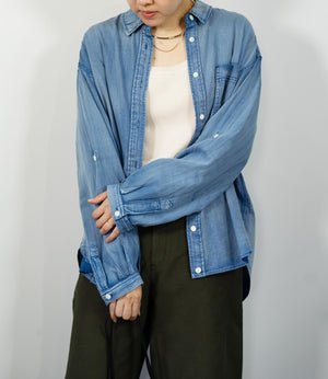 デニムライクシャツ
