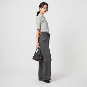 ニットライク モックネック カットソー