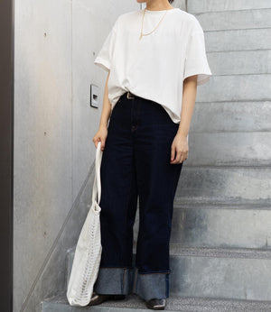 【吸水速乾・接触冷感】バックフリルドッキングカットソー